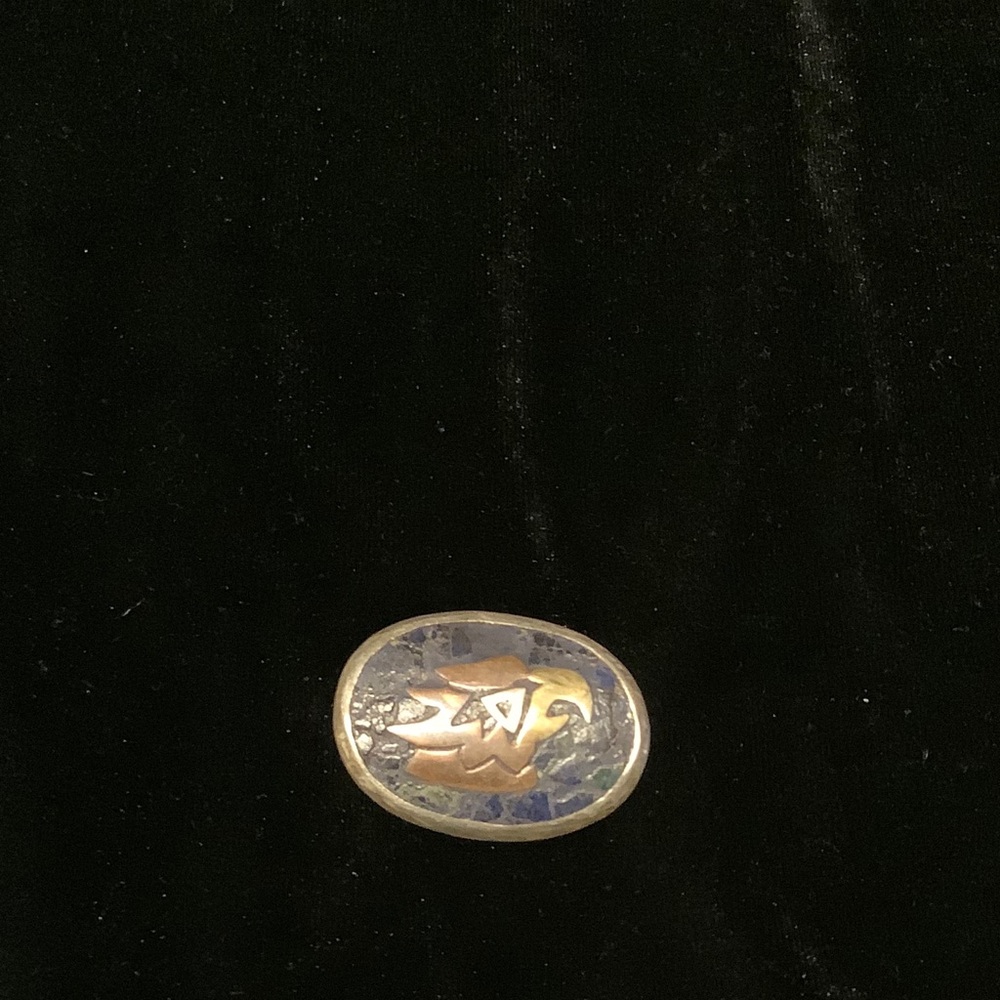 STERLING MOSAIC BROOCH & PENDANT